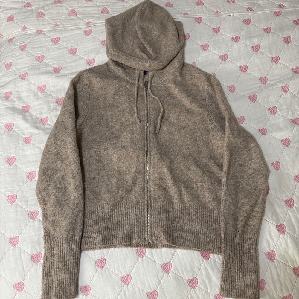 Universal Thread Cozy Knit Tan Zip-Up Hoodie